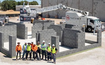 FBR reaches commercial block laying speed for Hadrian X