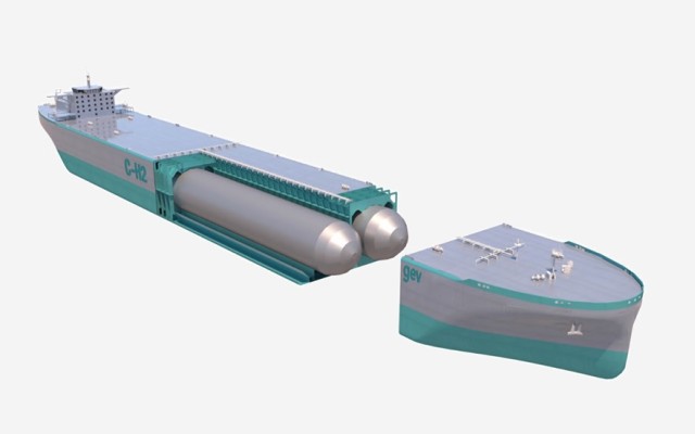 Global Energy Ventures’ zero emission compressed green hydrogen marine shipping solution found competitive