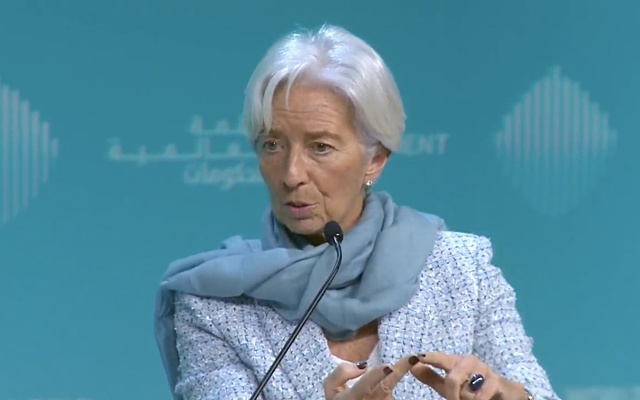 IMF chief Christine Lagarde warns ‘four clouds’ are creating a global economic storm